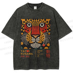 Unisex Yayoi Kusama Tiger Printed Washed Tee