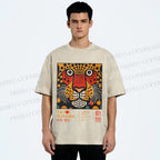 Unisex Yayoi Kusama Tiger Printed Washed Tee