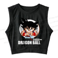 Dragon Ball Goku Sleeveless Crop Tops