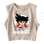 Dragon Ball Goku Sleeveless Crop Tops