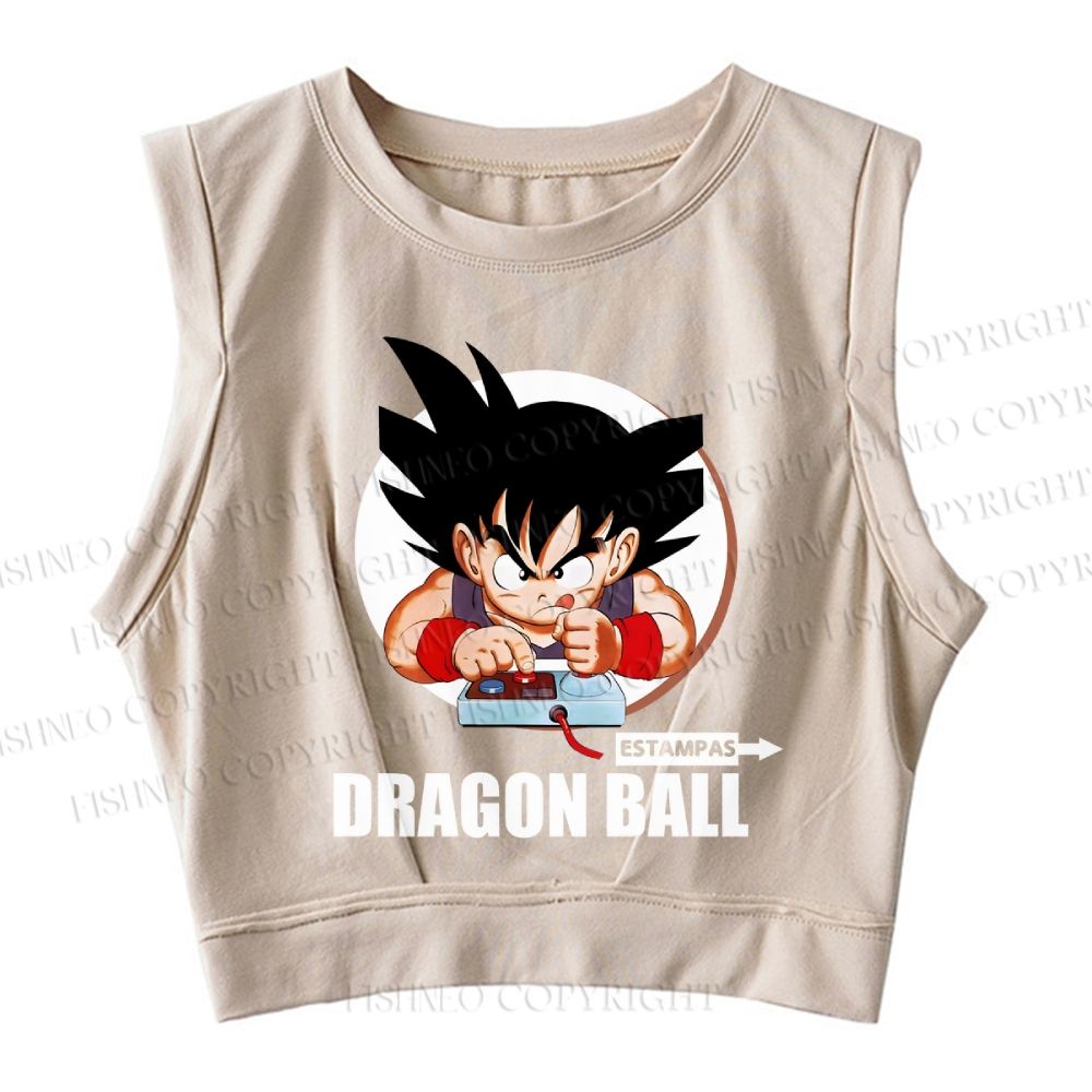Dragon Ball Goku Sleeveless Crop Tops