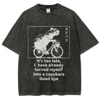 Capybara Vintage Wash Japanese Design T-Shirt