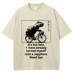 Capybara Vintage Wash Japanese Design T-Shirt