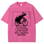 Capybara Vintage Wash Japanese Design T-Shirt
