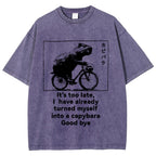 Capybara Vintage Wash Japanese Design T-Shirt