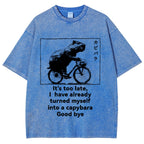 Capybara Vintage Wash Japanese Design T-Shirt