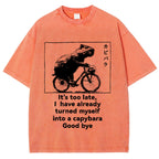 Capybara Vintage Wash Japanese Design T-Shirt