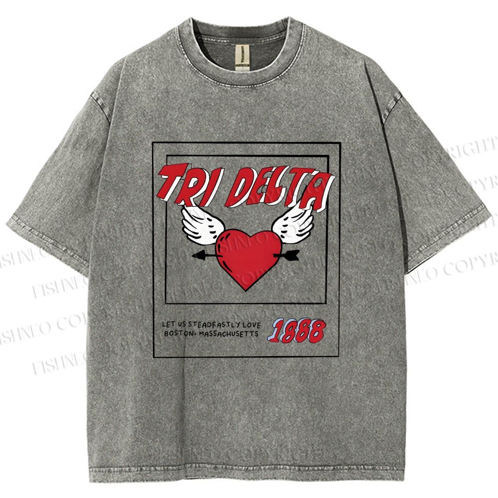 Unisex Let Us Steadfastly Love One Another Printed Washed Tee