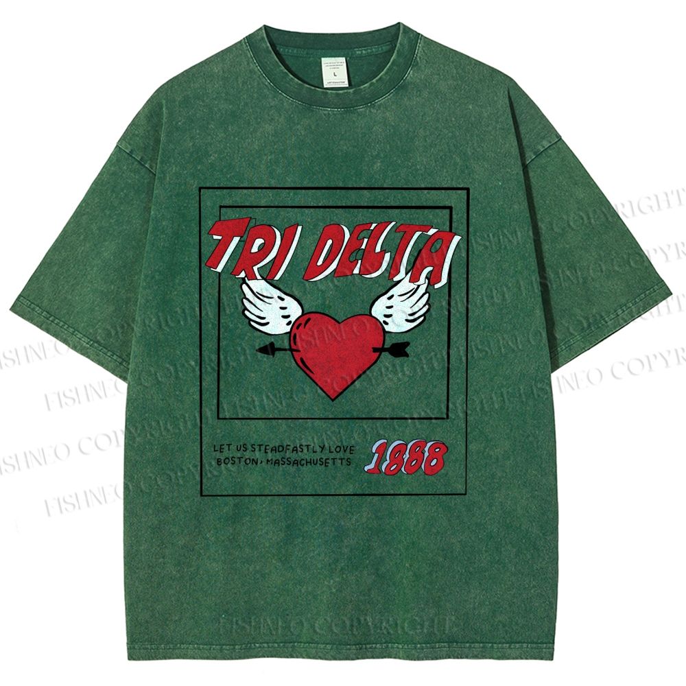 Unisex Let Us Steadfastly Love One Another Printed Washed Tee