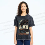Unisex Alien In Space No one can Hear you Scream Printed Washed Tee