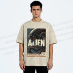 Unisex Alien In Space No one can Hear you Scream Printed Washed Tee