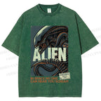 Unisex Alien In Space No one can Hear you Scream Printed Washed Tee