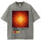 Unisex Yayoi Kusama Autumn Forest Printed Washed Tee