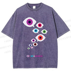 Unisex I Am Witness Eyes Printed Washed Tee