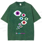 Unisex I Am Witness Eyes Printed Washed Tee