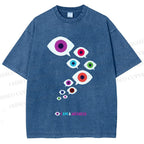 Unisex I Am Witness Eyes Printed Washed Tee