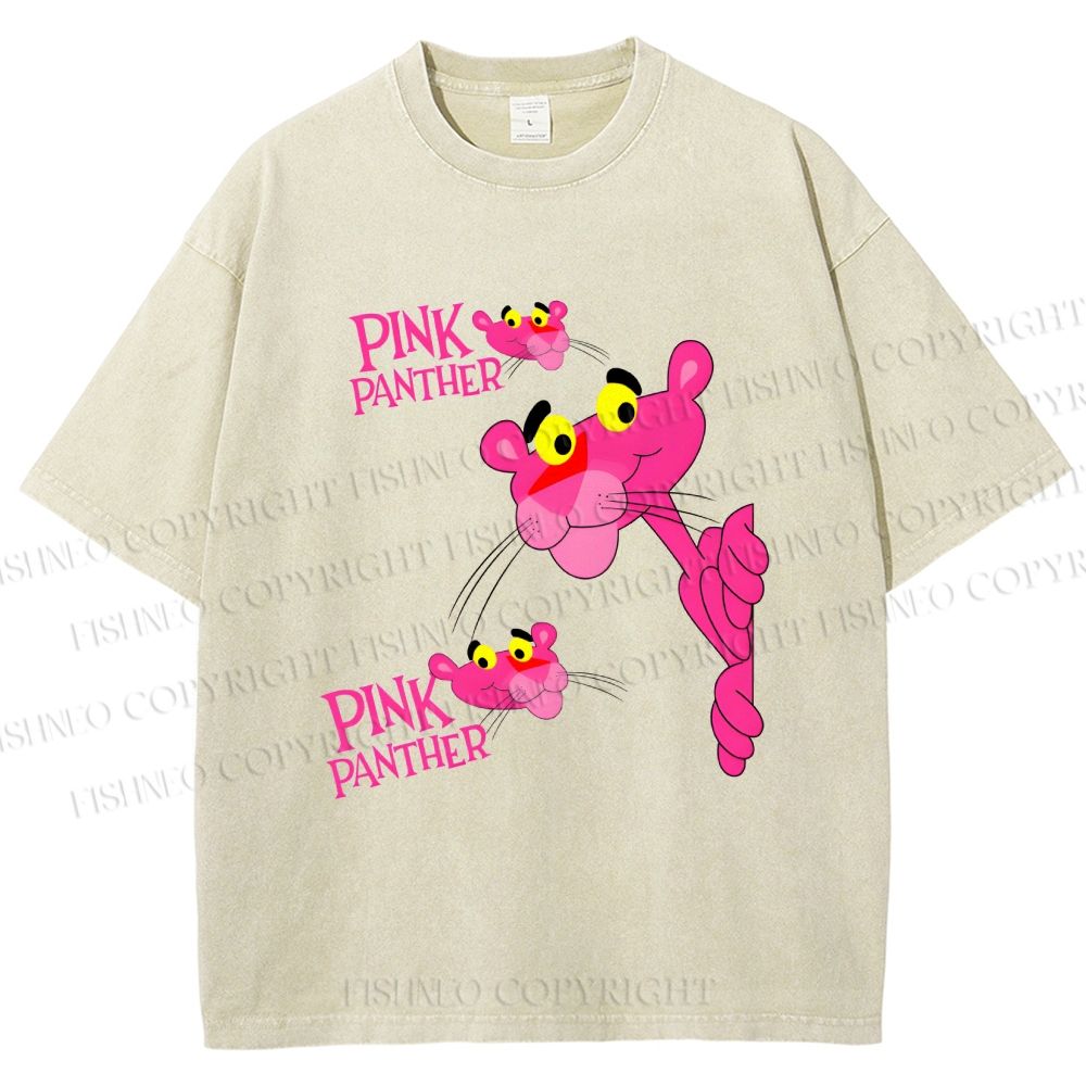 Unisex The Pink Panther Printed Washed Tee