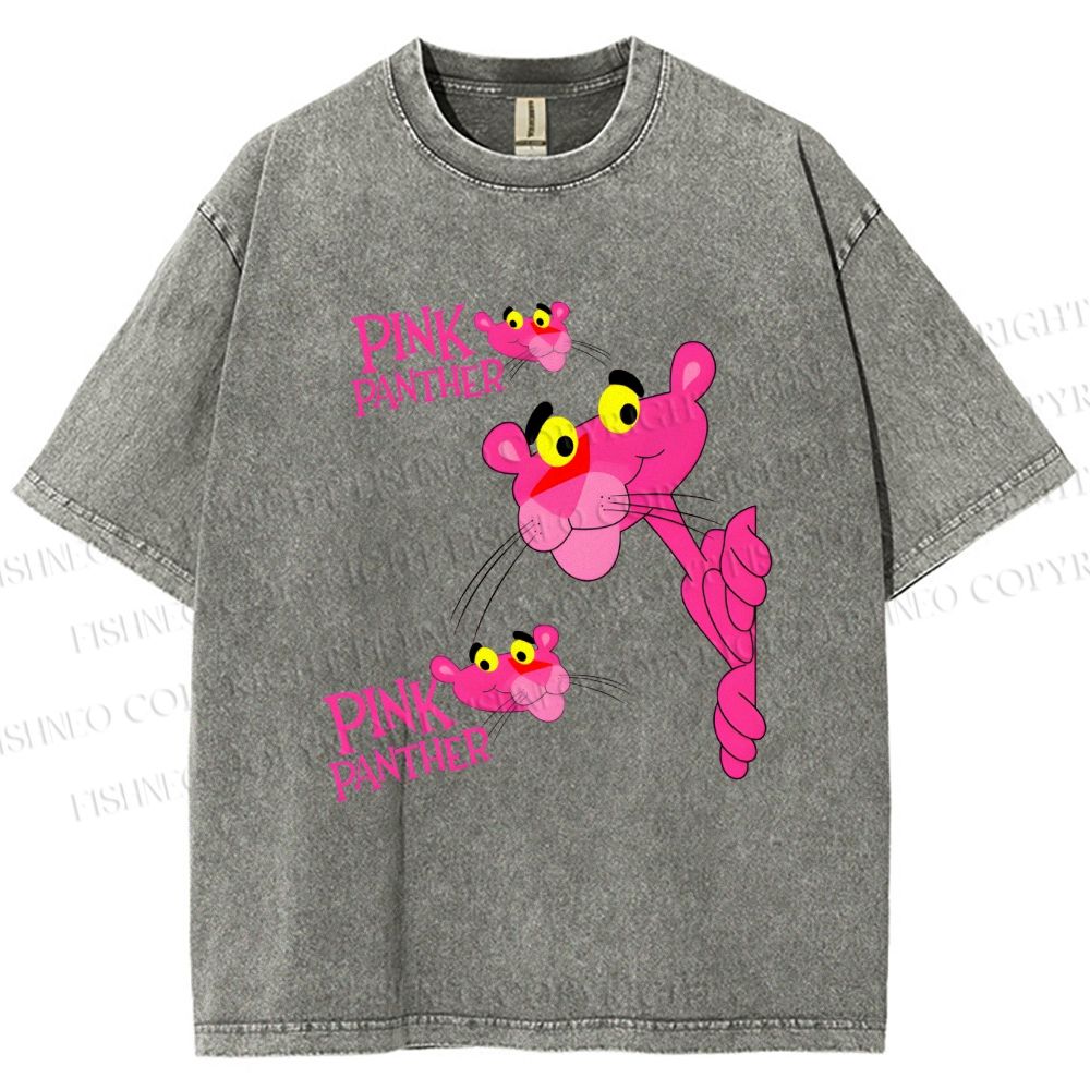 Unisex The Pink Panther Printed Washed Tee