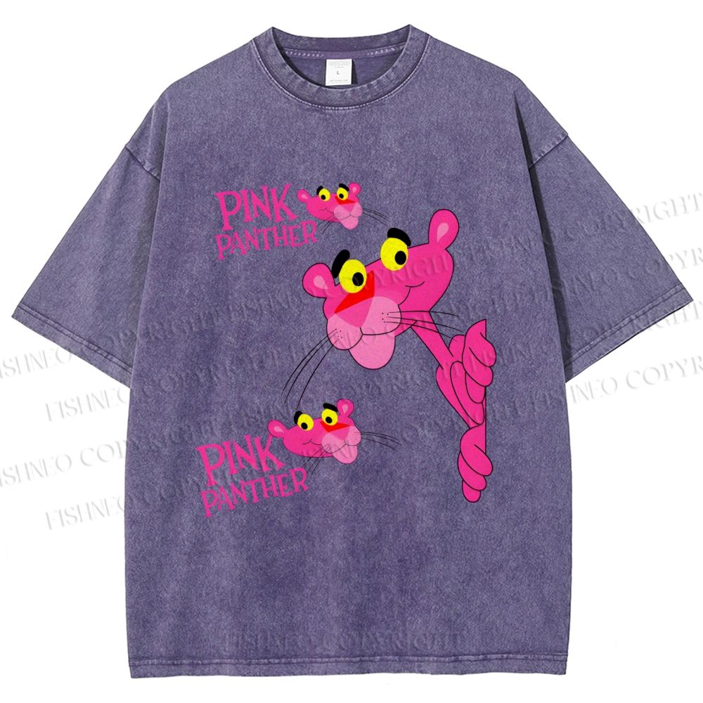 Unisex The Pink Panther Printed Washed Tee