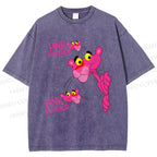 Unisex The Pink Panther Printed Washed Tee