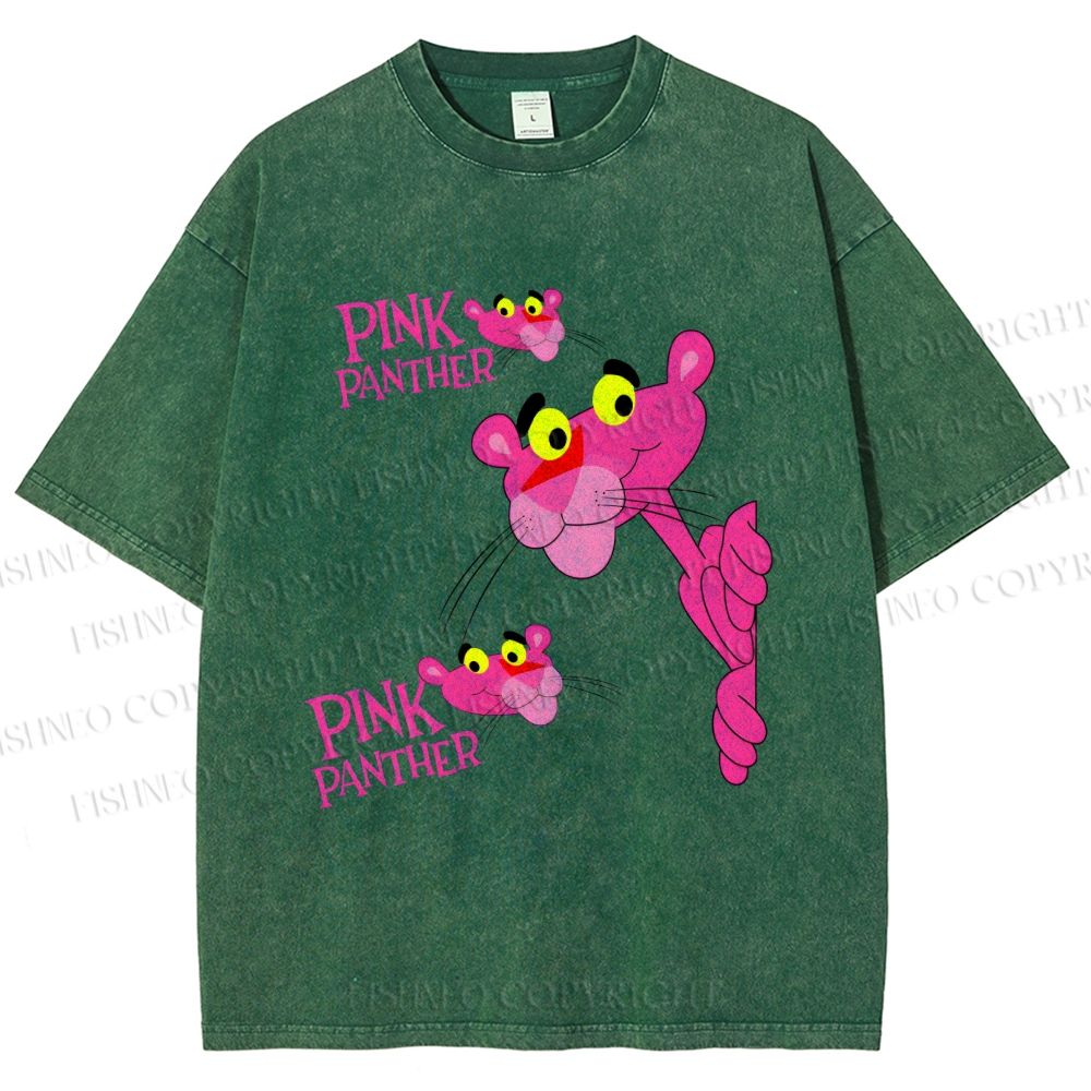 Unisex The Pink Panther Printed Washed Tee