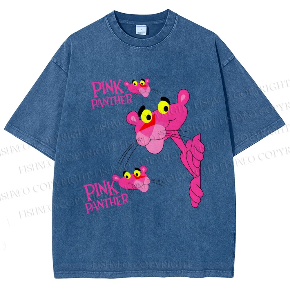 Unisex The Pink Panther Printed Washed Tee