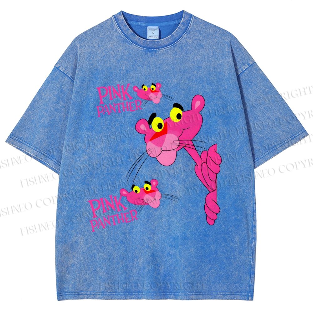 Unisex The Pink Panther Printed Washed Tee