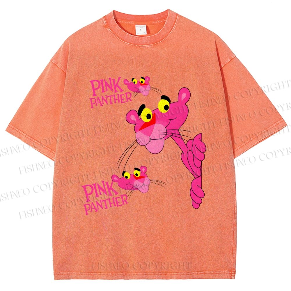 Unisex The Pink Panther Printed Washed Tee