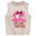 Unisex The Pink Panther Printed Washed Tank Top