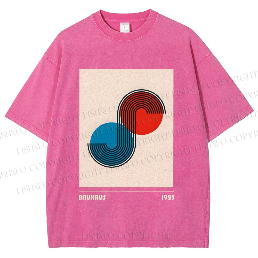 Unisex Bauhaus Classique Printed Washed Tee