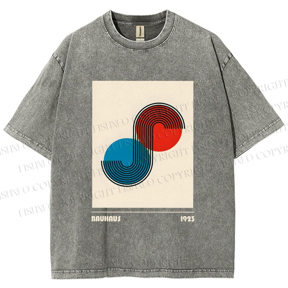 Unisex Bauhaus Classique Printed Washed Tee