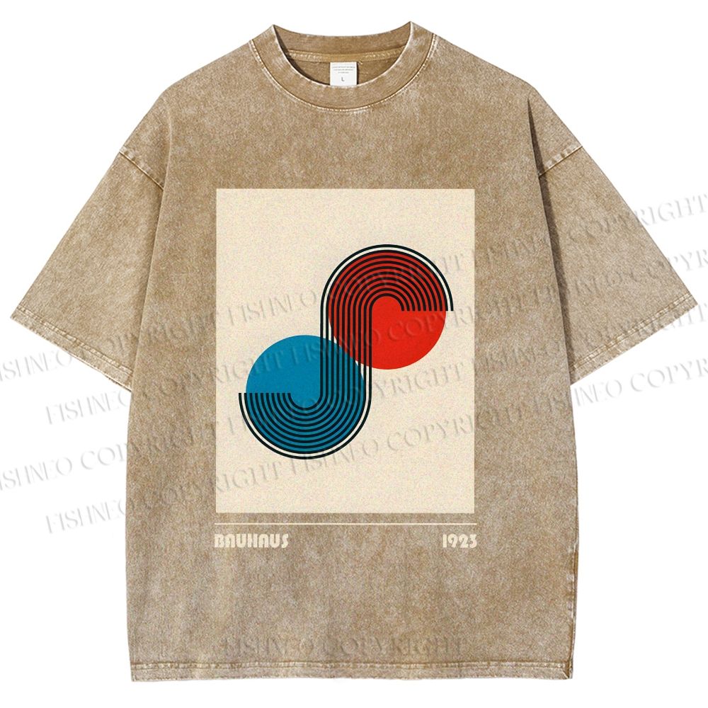 Unisex Bauhaus Classique Printed Washed Tee