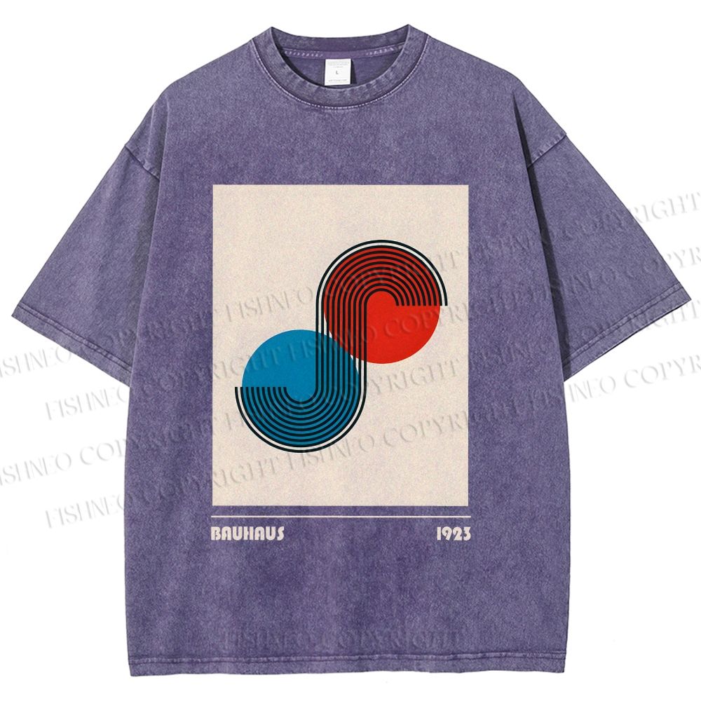 Unisex Bauhaus Classique Printed Washed Tee