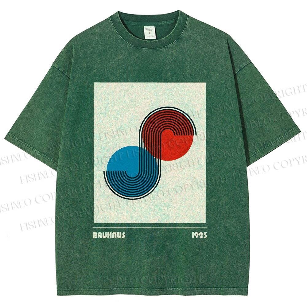 Unisex Bauhaus Classique Printed Washed Tee