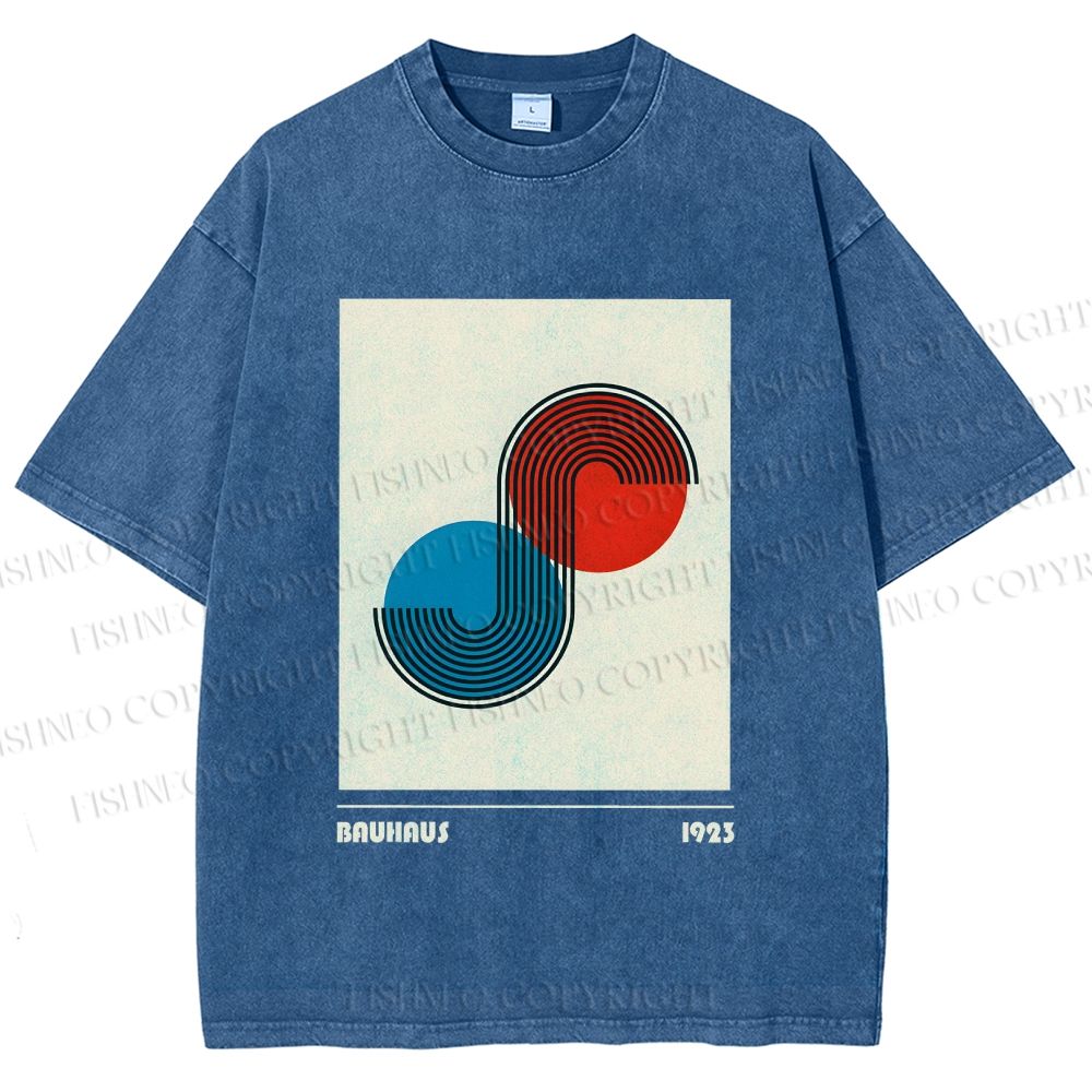 Unisex Bauhaus Classique Printed Washed Tee