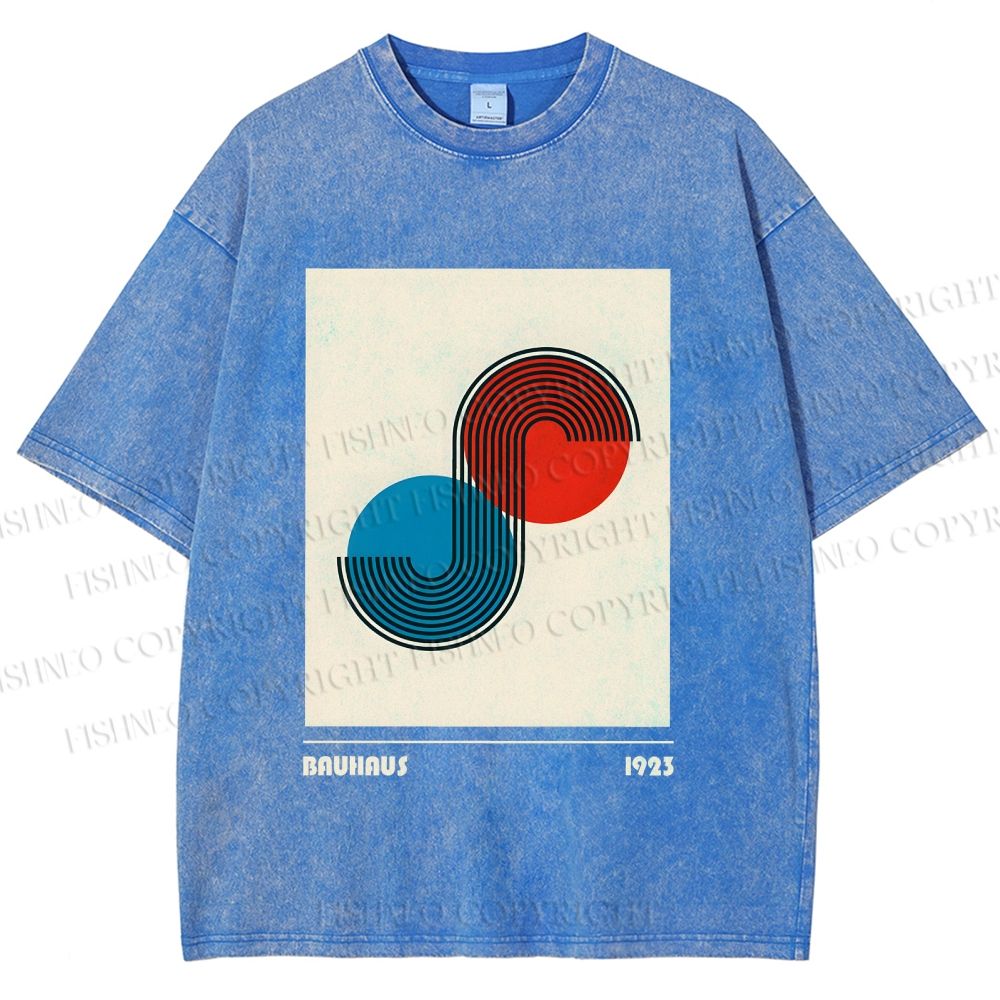 Unisex Bauhaus Classique Printed Washed Tee