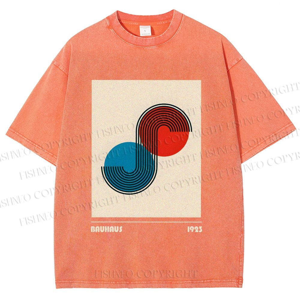Unisex Bauhaus Classique Printed Washed Tee