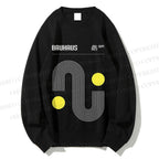 Unisex Bauhaus Curves Printed Sweatshirt