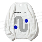 Unisex Bauhaus Curves Printed Sweatshirt