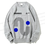 Unisex Bauhaus Curves Printed Sweatshirt