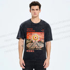 Unisex Yayoi Kusama Sunrise Printed Washed Tee