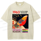 Unisex Golden Pheasant Japan Week Printed Washed Tee