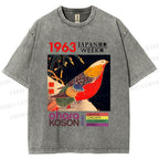 Unisex Golden Pheasant Japan Week Printed Washed Tee