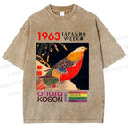 Unisex Golden Pheasant Japan Week Printed Washed Tee