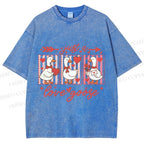Unisex Just a Love Goose Printed Washed Tee