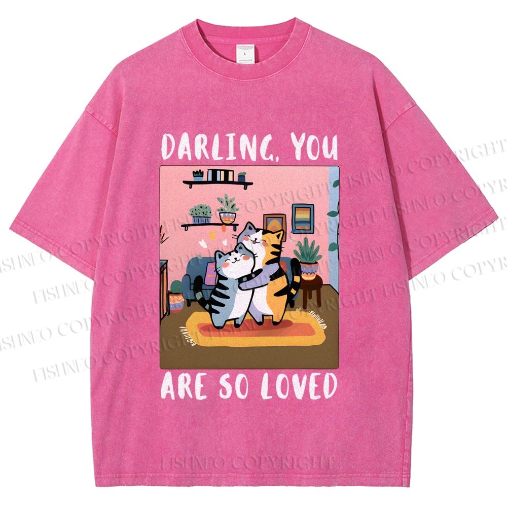 Unisex You Are So Loved Printed Washed Tee