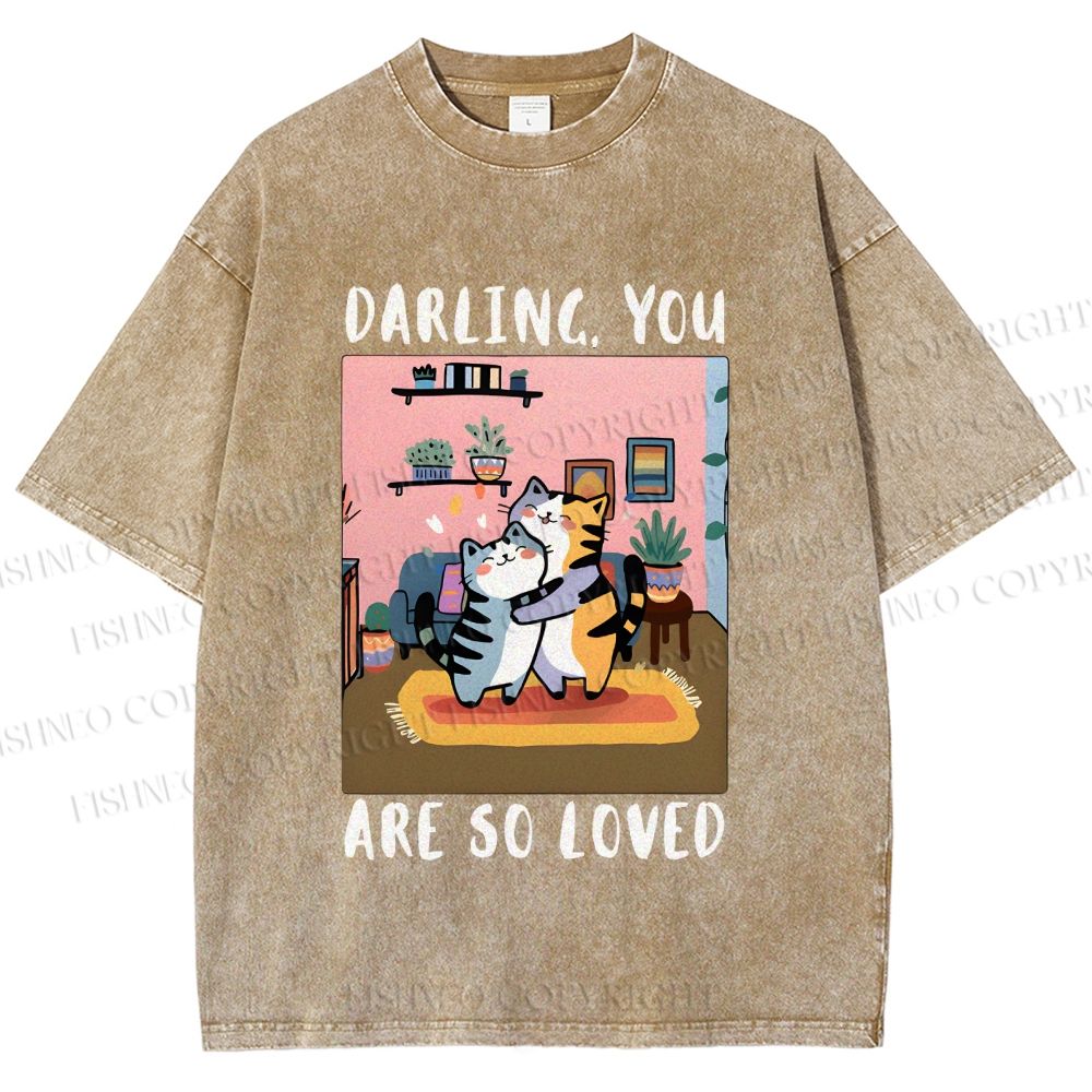 Unisex You Are So Loved Printed Washed Tee