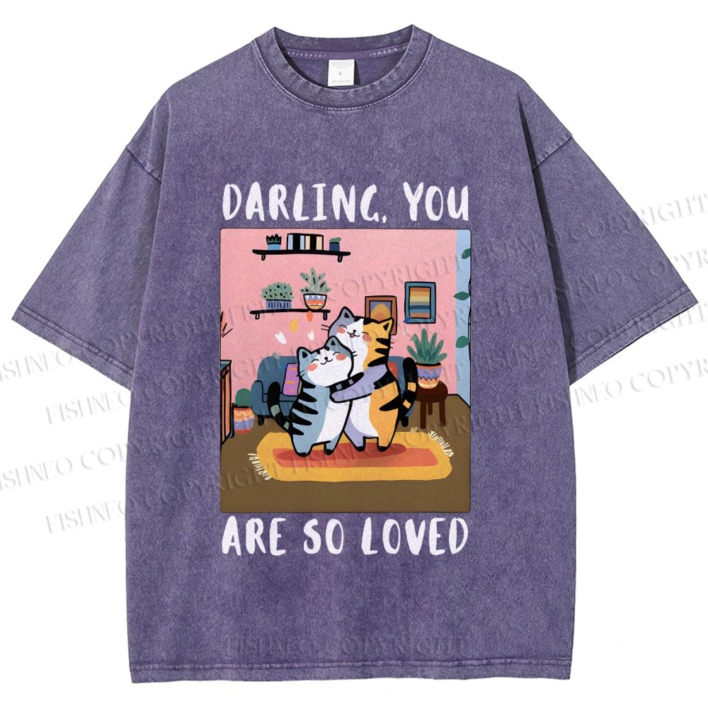 Unisex You Are So Loved Printed Washed Tee