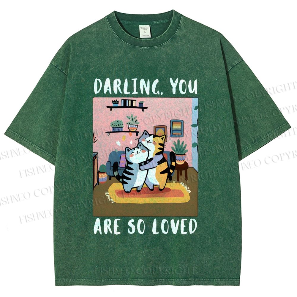 Unisex You Are So Loved Printed Washed Tee