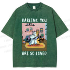 Unisex You Are So Loved Printed Washed Tee